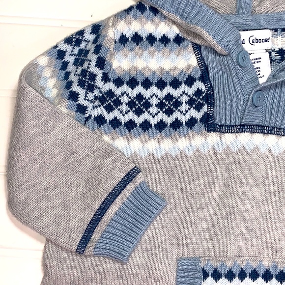 Little Red Caboose Fair Isle Sweater Outfit 6-9 - Picture 5 of 13